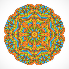 Abstract colorful element of ornament.