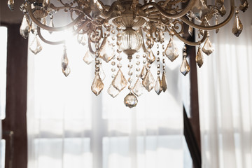 chandelier on the wall