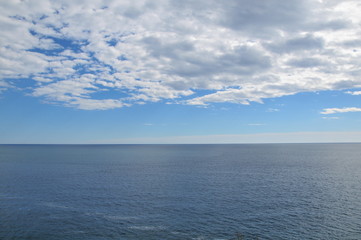 sky sea clouds