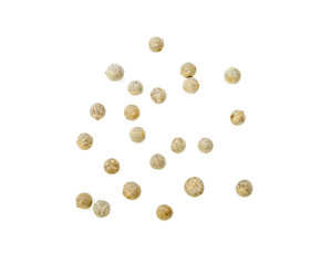 white pepper isolated on the white background