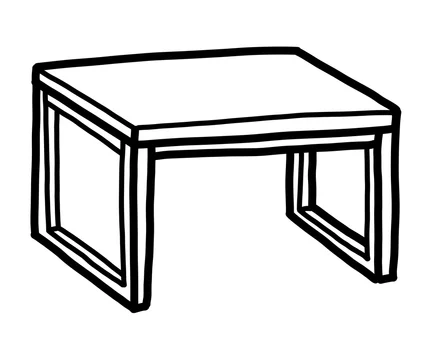 Black and white sale table
