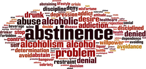 Abstinence word cloud