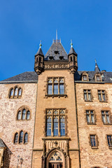 Fototapeta na wymiar Schloss Wernigerode im Harz, Sachsen-Anhalt