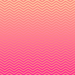 Pink Peach Ombre Chevron Vector Pattern. Gradient Fade Texture. Tropical Sunset Colored Background. Zigzag Stripes Blending into Solid Color. Horizontally Seamless Pattern Tile Swatch Included.