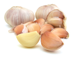 Garlic clove isolated on white background