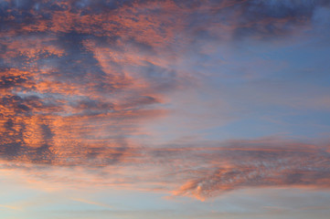 Wolken im Abendrot