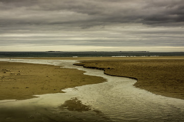 Farne Islands from Bambiurgh Beach