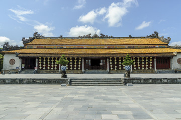 Fototapeta premium palace inside the complex of the imperial citadel in Hue, Vietnam.