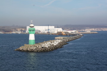 Leutturm auf der Mole Sassnitz