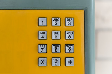 Numeric pad of a phone