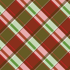 Abstract asimetrical plaid pixel seamless pattern