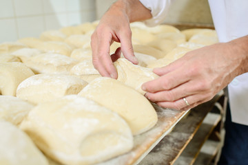 moulding the dough
