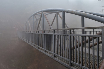 The cliff walk on the summit of Tianmen shan or mount tianmen in the city of Zhangjiajie in Hunan province China.