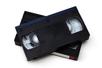Old vhs video cassette 