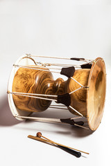 Janggu, double-headed drum with a narrow waist in the middle at korean instrument 