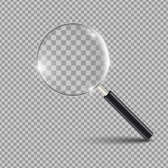 Loupe, magnifying glass. Stock vector isolated on a transparancy background