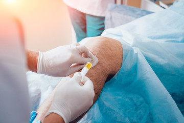 Platelet-rich plasma injection of the knee