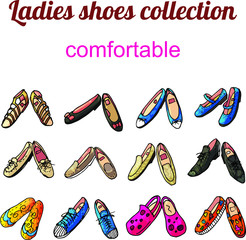 Vector shoes collection