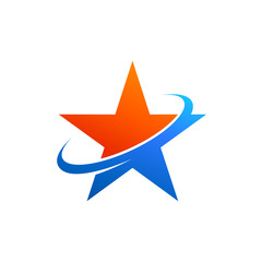 Star Orbit Logo Vector