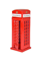 Miniature British Telephone Booth - UK Red Phone Box 