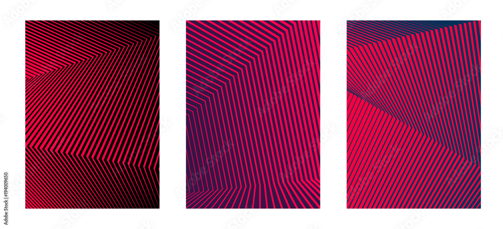 Aufkleber design element minimalism background image line from thick to thin10