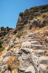 Ancient lycian Myra rock tomb