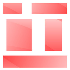 Abstraction wave grid, business Card, flyer. Set