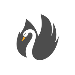 Swan Silhouette Logo