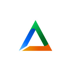 Triangle Colorful Logo Vector