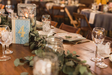 Rustic Vintage Table Setting Wedding