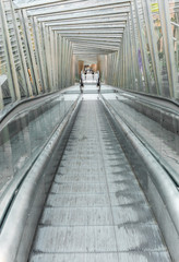 Obraz na płótnie Canvas escalators in the Basque capital, Vitoria, Spain