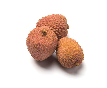 lichies on white background