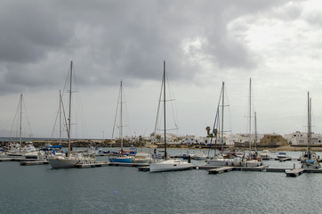 puerto de barcos recreativos 