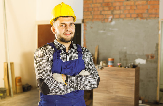 Portrait of professional which is repearing
