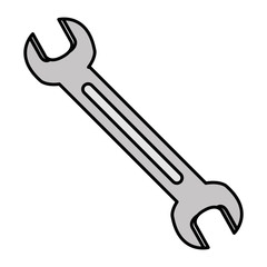 wrench key isolated icon vector illustration design