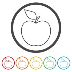 Apple icon, 6 Colors Included