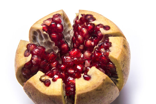 pomegranate or granet open
