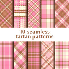 Set of seamless tartan pattern - 194018020