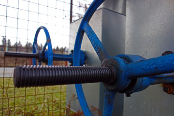 Opened hot water valve