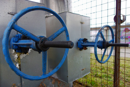 Opened hot water valve