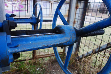 Opened hot water valve