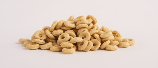 Cereals on white background