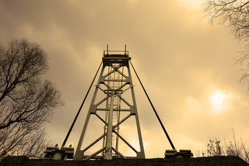 Tower, bridge, gas pipeline © tonysk