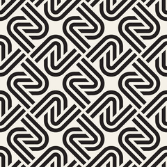 Vector seamless lattice pattern. Modern stylish texture with monochrome trellis. Repeating geometric grid. Simple design background. 
