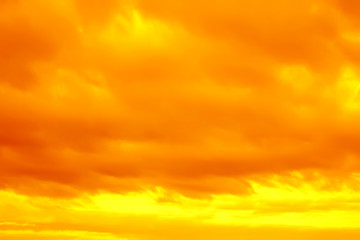a fantastic yellow red sky. apocalyptic sky. background.