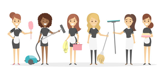 Cleaning service set.