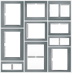 Blank Square notebook calendar mockup cover template
