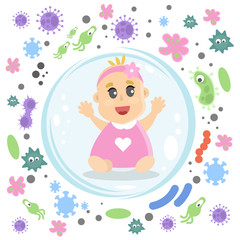 Baby girl immune.
