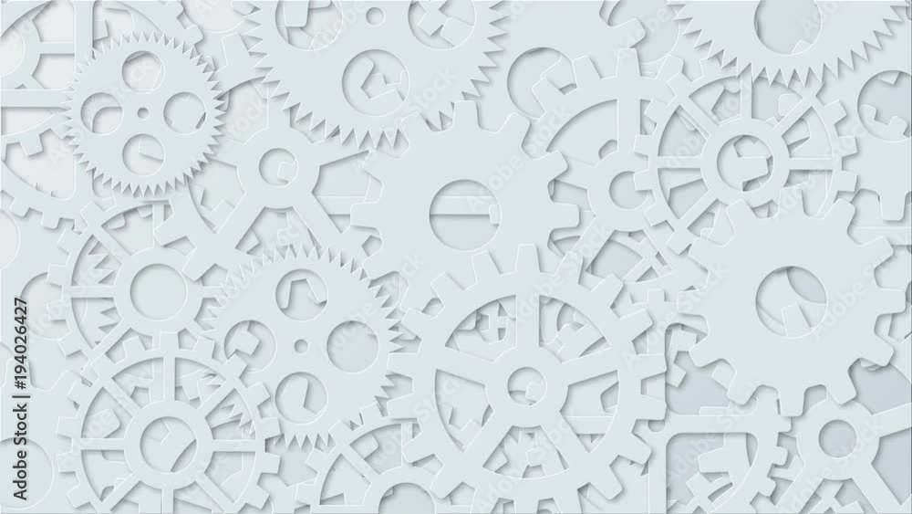 Poster loop rotation gears background