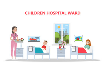 Children hospital room.